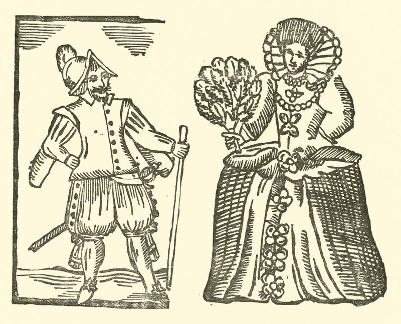 Ilustração para As Baladas Roxburghe (xilogravura) de (after) English School