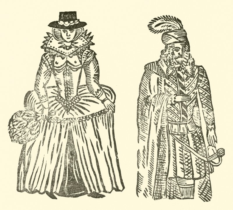 Ilustração para As Baladas Roxburghe (xilogravura) de (after) English School