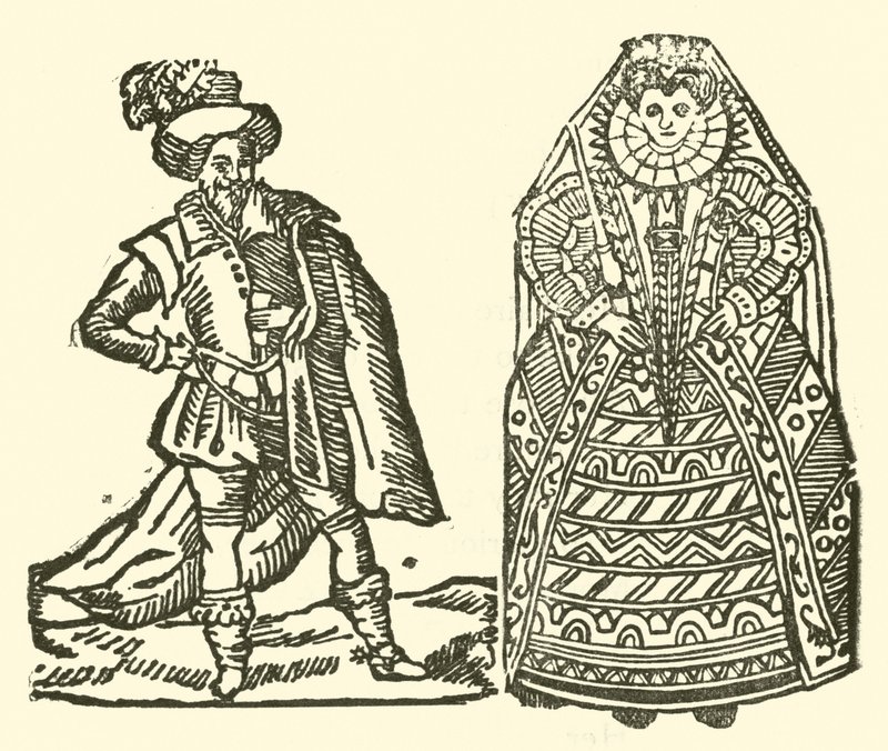 Ilustração para As Baladas Roxburghe (xilogravura) de (after) English School
