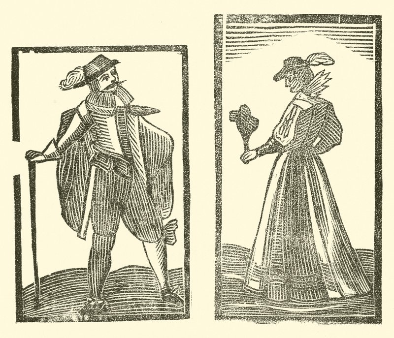 Ilustração para As Baladas Roxburghe (xilogravura) de (after) English School