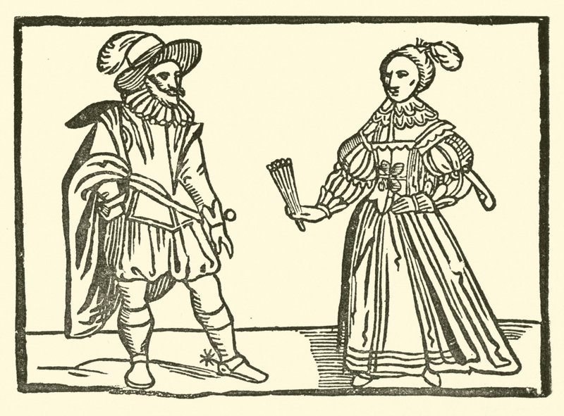 Ilustração para As Baladas Roxburghe (xilogravura) de (after) English School