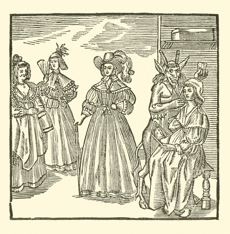 Ilustração para As Baladas Roxburghe (xilogravura) de (after) English School
