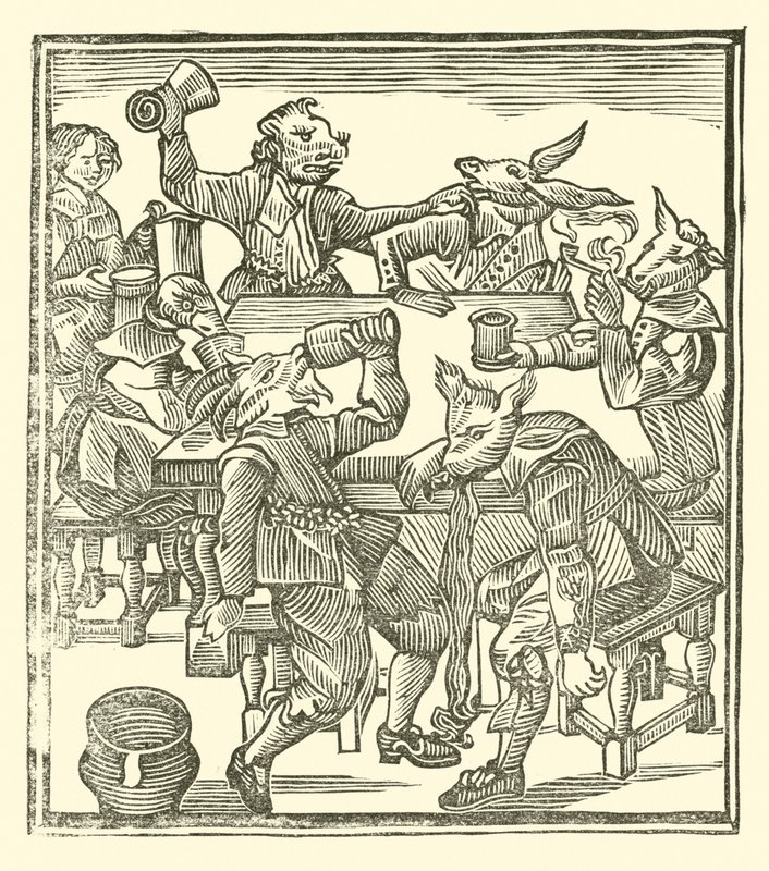 Ilustração para As Baladas Roxburghe (xilogravura) de (after) English School