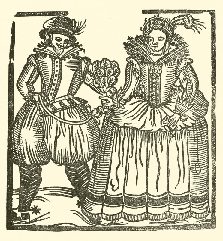 Ilustração para As Baladas Roxburghe (xilogravura) de (after) English School