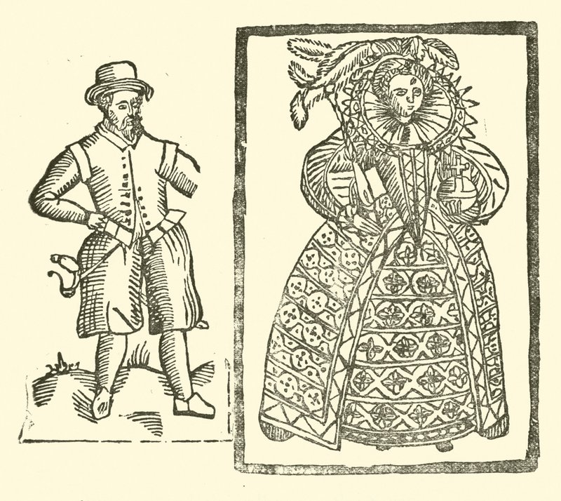 Ilustração para As Baladas Roxburghe (xilogravura) de (after) English School