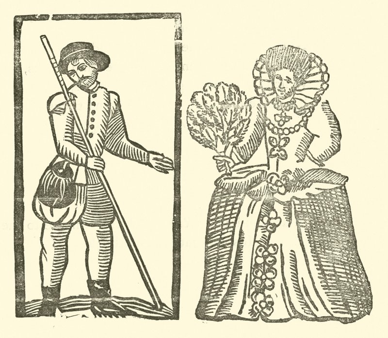 Ilustração para As Baladas Roxburghe (xilogravura) de (after) English School