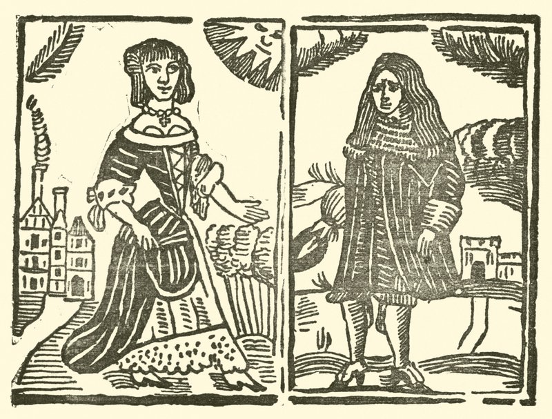 Ilustração para As Baladas Roxburghe (xilogravura) de (after) English School