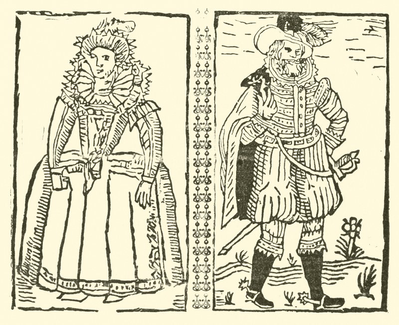 Ilustração para As Baladas Roxburghe (xilogravura) de (after) English School