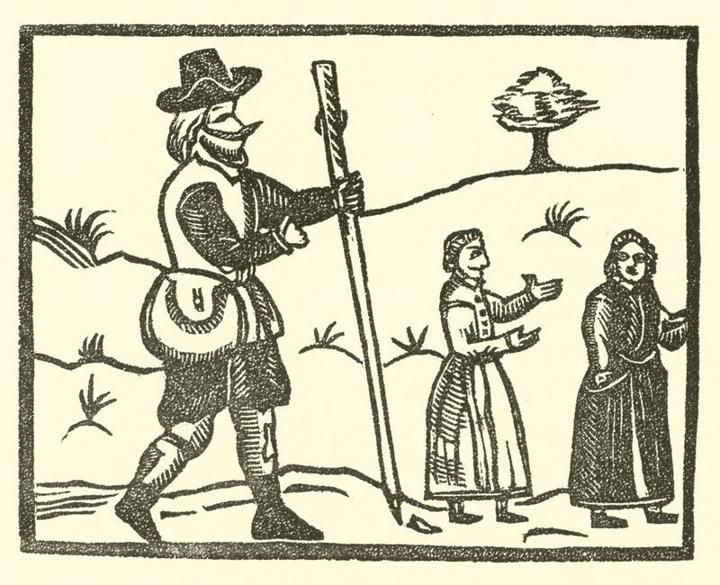Ilustração para As Baladas Roxburghe (xilogravura) de (after) English School