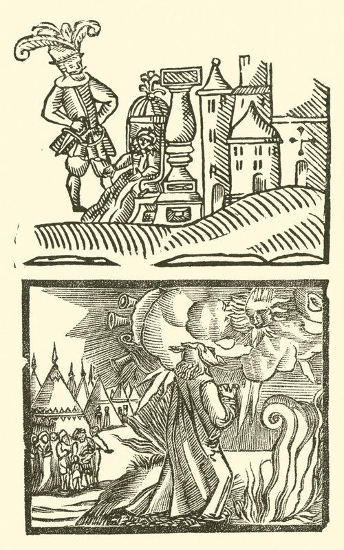 Ilustração para As Baladas Roxburghe (xilogravura) de (after) English School