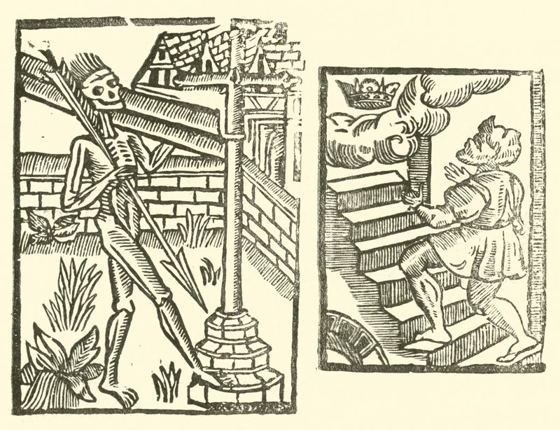 Ilustração para As Baladas Roxburghe (xilogravura) de (after) English School