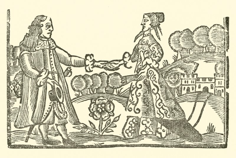 Ilustração para As Baladas Roxburghe (xilogravura) de (after) English School