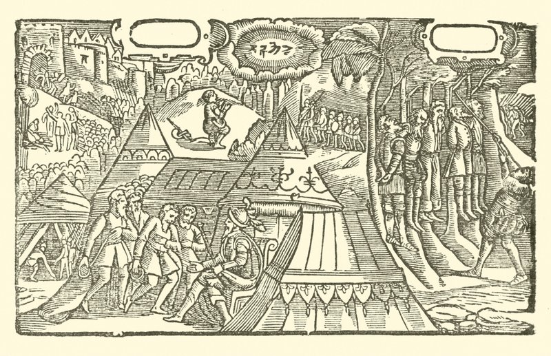 Ilustração para As Baladas Roxburghe (xilogravura) de (after) English School