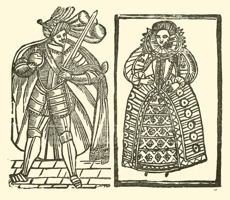 Ilustração para As Baladas Roxburghe (xilogravura) de (after) English School