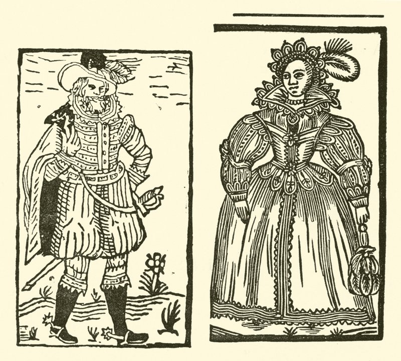Ilustração para As Baladas Roxburghe (xilogravura) de (after) English School