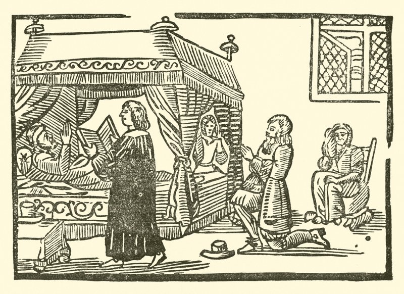 Ilustração para As Baladas Roxburghe (xilogravura) de (after) English School