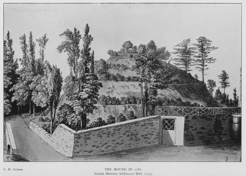 Marlborough, The Mound em 1788 (litho) de (after) English School