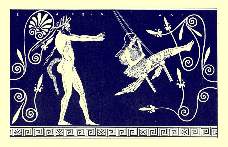 Silen swinging maiden, ilustração de 