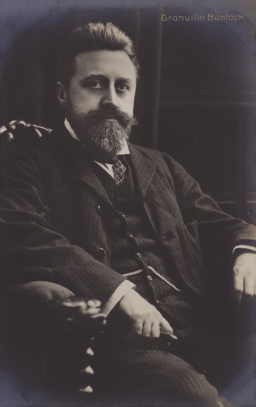 Granville Bantock, compositor britânico (foto a p/b) de (after) English photographer