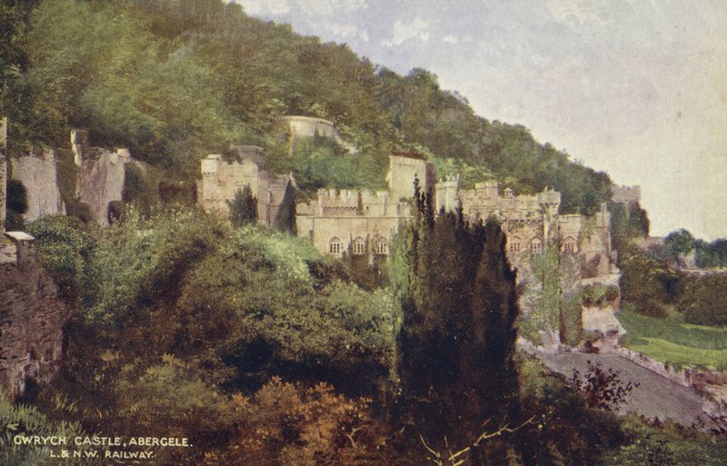 Castelo de Gwrych, Abergele (foto a cores) de (after) English photographer