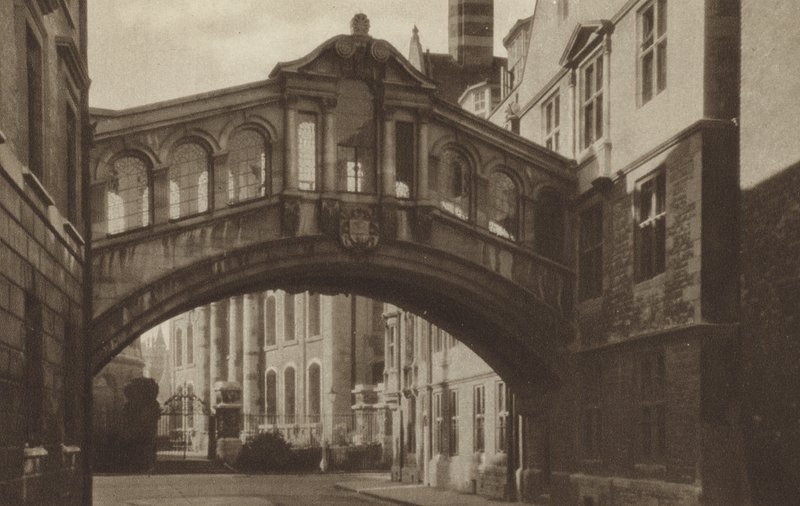Hertford College, A Ponte (foto a p/b) de (after) English photographer