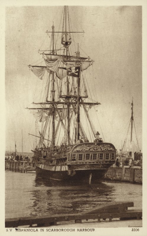 Hispaniola, Porto de Scarborough (foto a p/b) de (after) English photographer