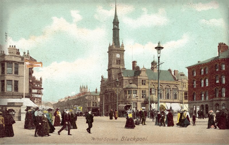 Talbot Square, Blackpool (foto a cores) de (after) English photographer