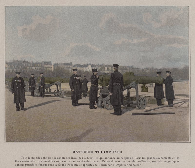 Batterie Triomphale (foto colorida) de (after) French Photographer