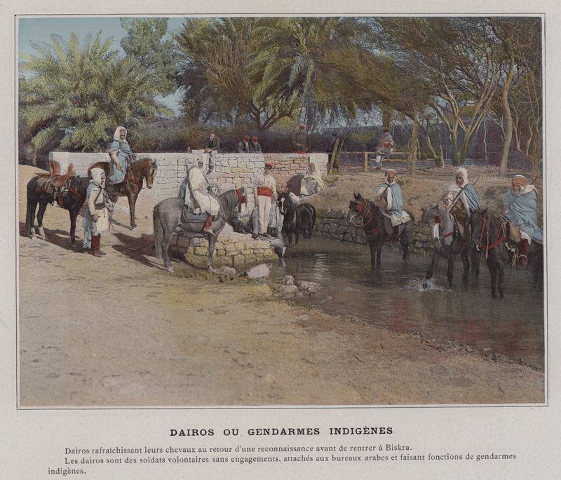 Dairos ou Gendarmes Indígenas (foto colorida) de (after) French Photographer