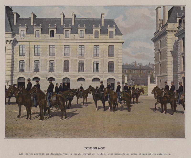 Dressage (foto colorida) de (after) French Photographer