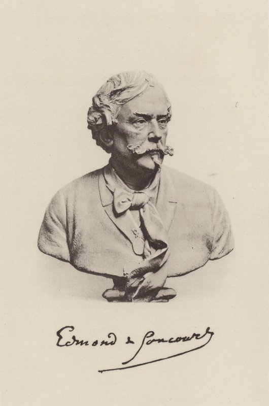 Edmond de Goncourt, romancista francês (foto a p/b) de (after) French Photographer
