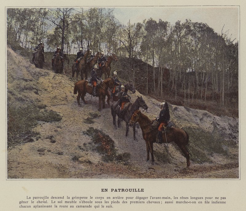 En Patrouille (foto colorida) de (after) French Photographer