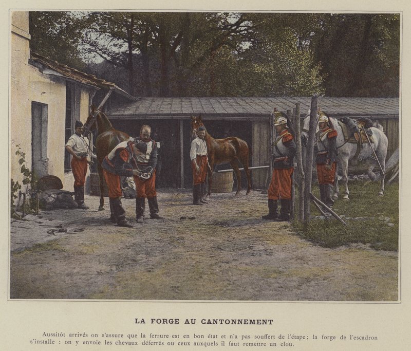 La Forge au Cantonnement (foto colorida) de (after) French Photographer