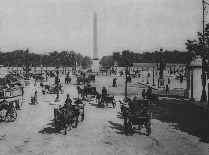 O Lugar de La Concorde (foto a p/b) de (after) French Photographer