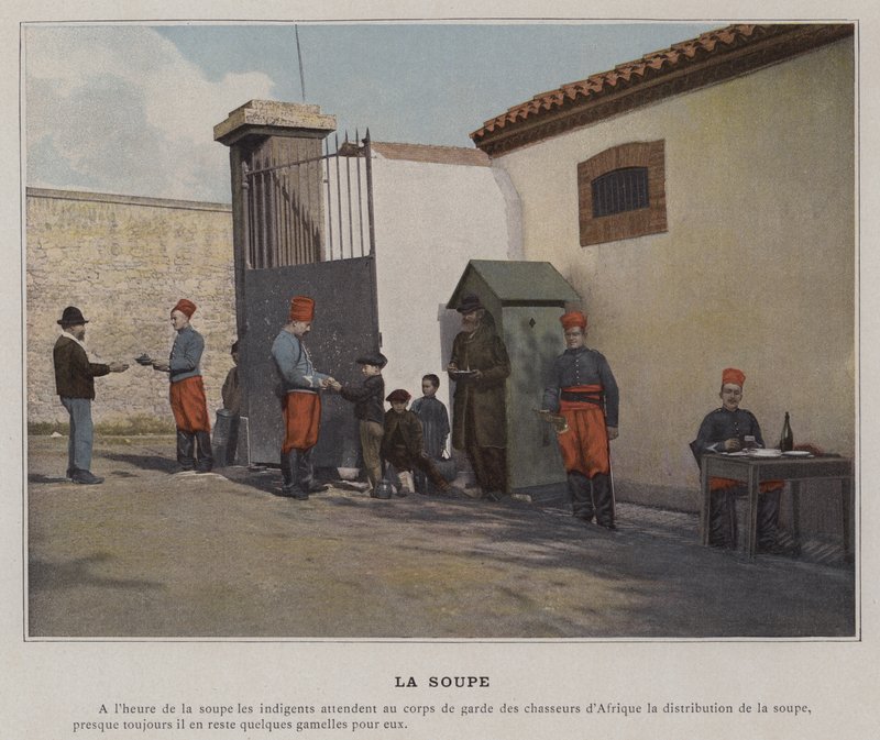 La Soupe (foto colorida) de (after) French Photographer