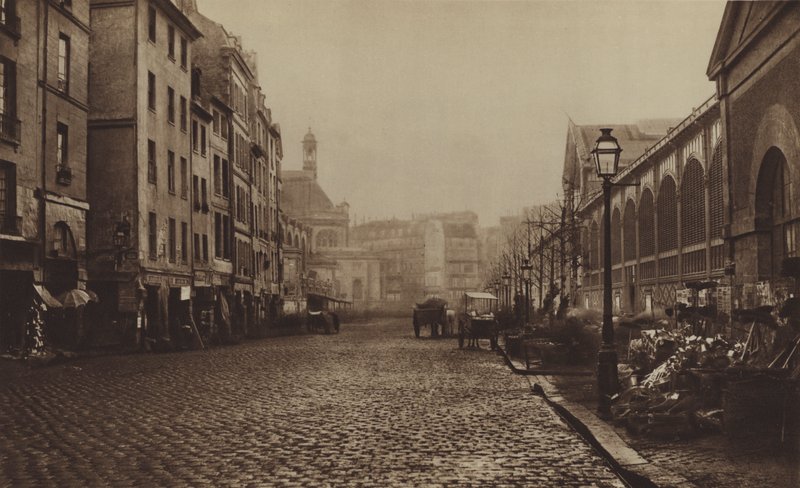 Rue de la Tonnellerie, Les Halles (foto a p/b) de (after) French Photographer