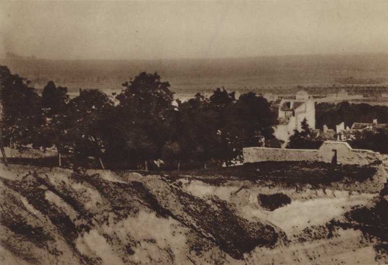 O lado norte do Butte em 1855 (foto a p/b) de (after) French Photographer
