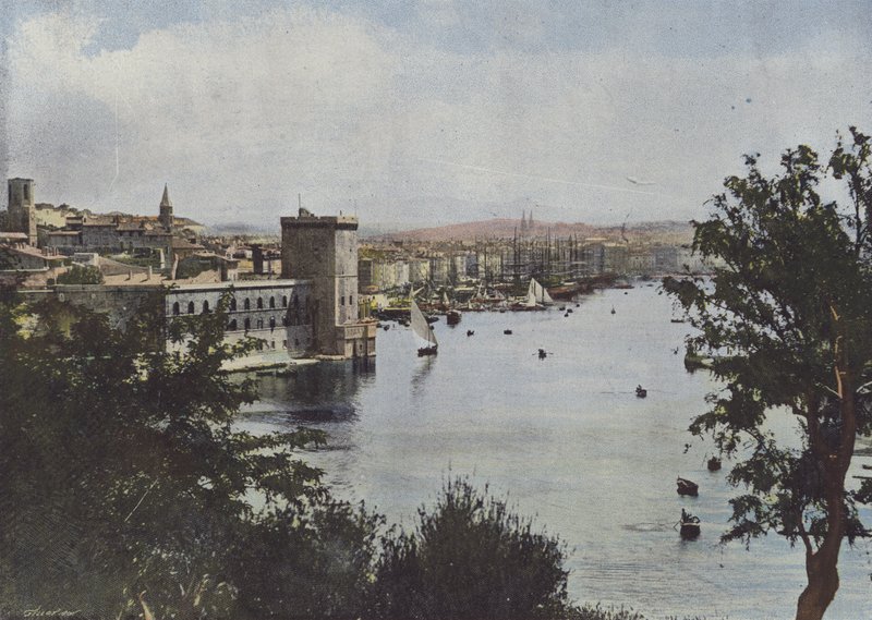 Marselha, Porto Velho (foto colorida) de (after) French Photographer