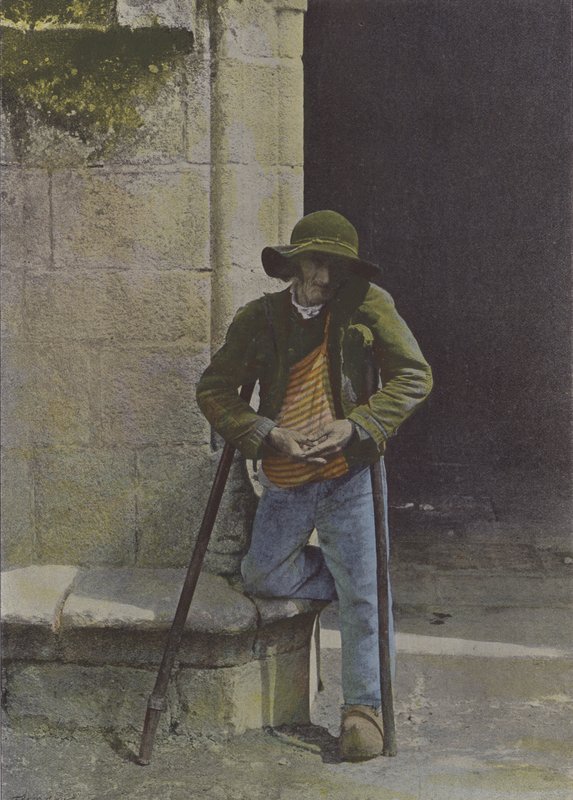 Breton Mendiant (foto colorida) de (after) French Photographer