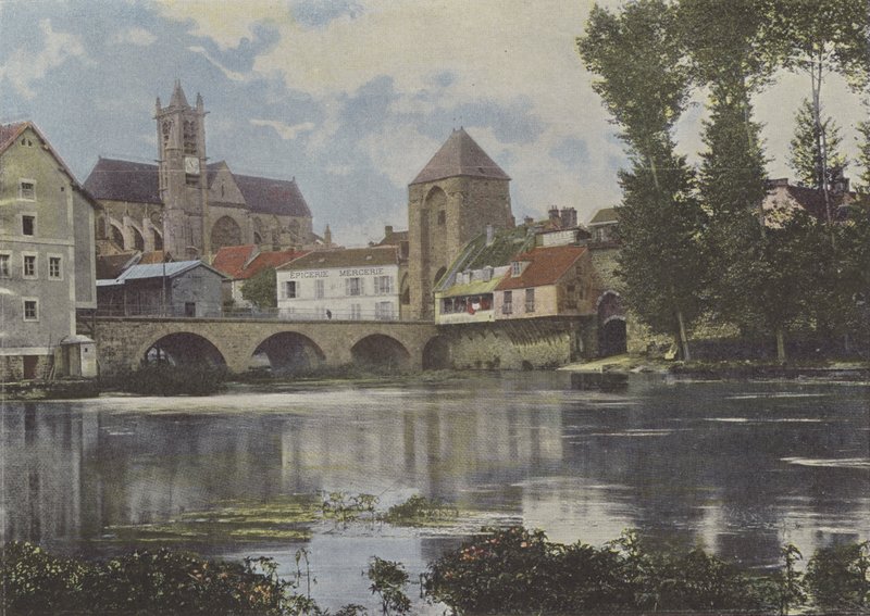 Moret (foto colorida) de (after) French Photographer