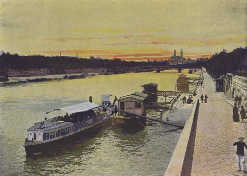 Paris, O Sena (foto colorida) de (after) French Photographer