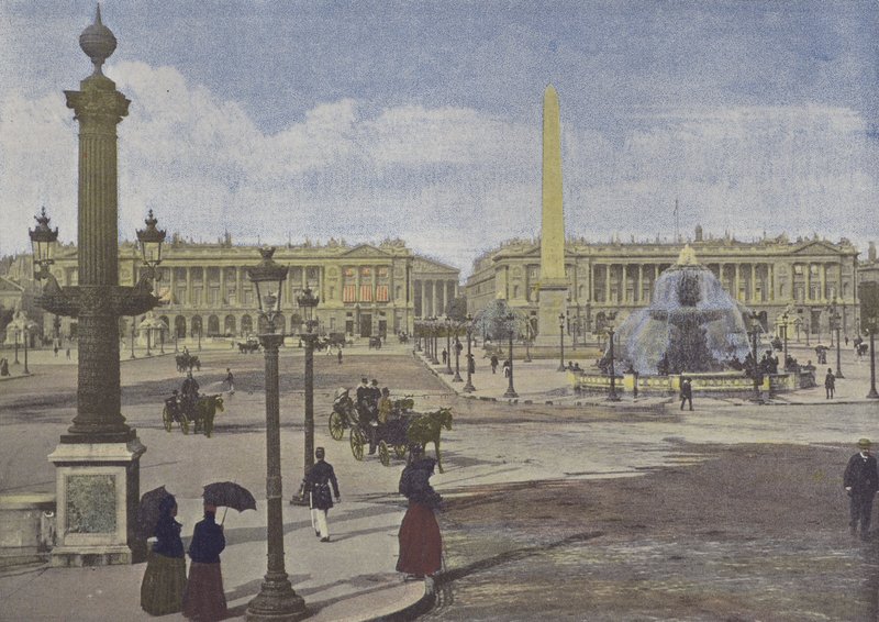 Paris, Place de la Concorde (foto colorida) de (after) French Photographer