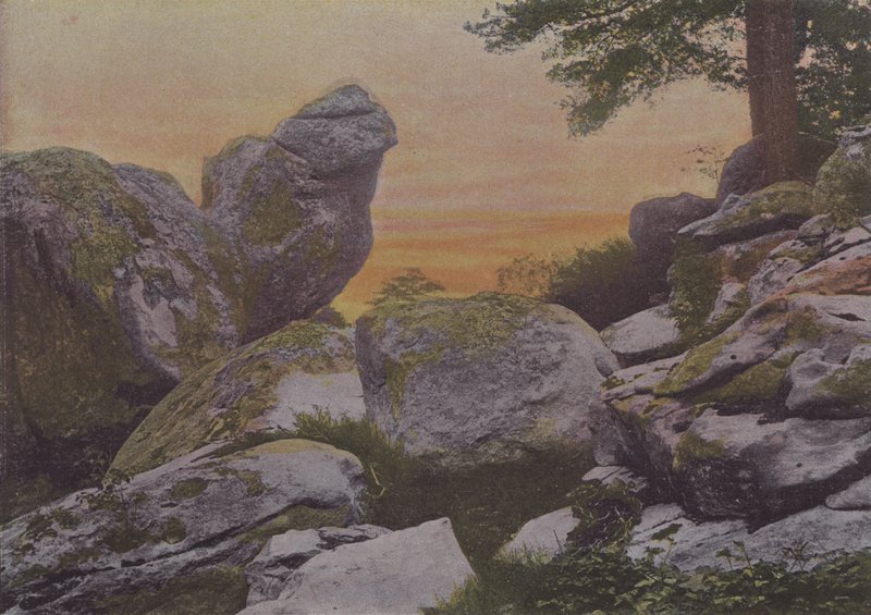 Rochas do Monte Ussy (foto colorida) de (after) French Photographer