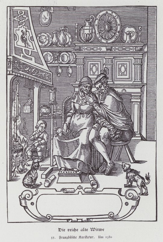 A Velha Viúva Rica, desenho animado francês de (after) French School