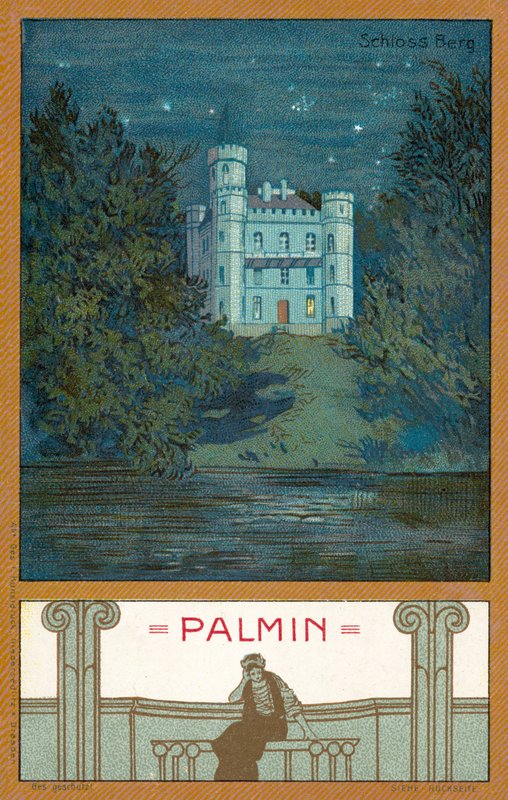 Castelo Berg, Baviera (chromolitho) de (after) German School