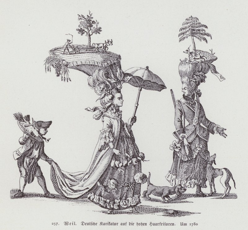 Os penteados das mulheres alemãs da época de (after) German School