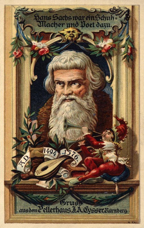 Hans Sachs (cor litho) de (after) German School