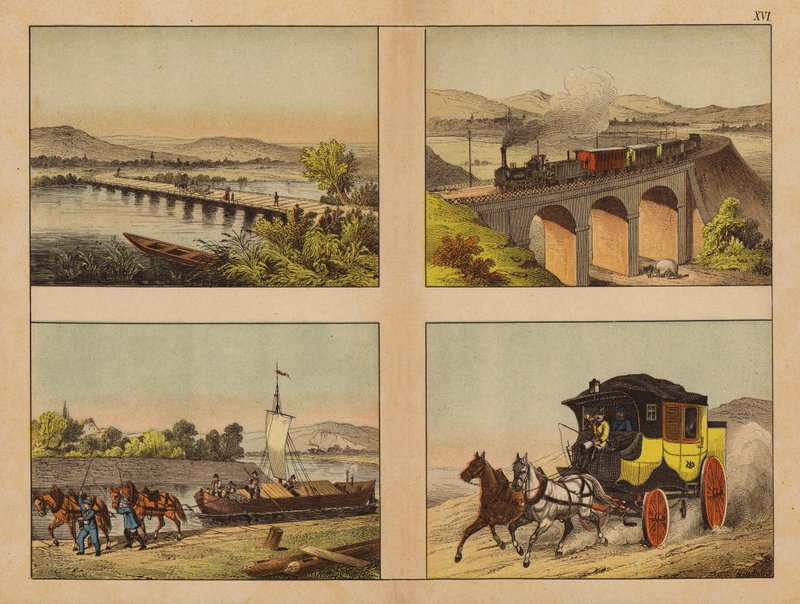 Transportes (litografia a cores) de (after) German School