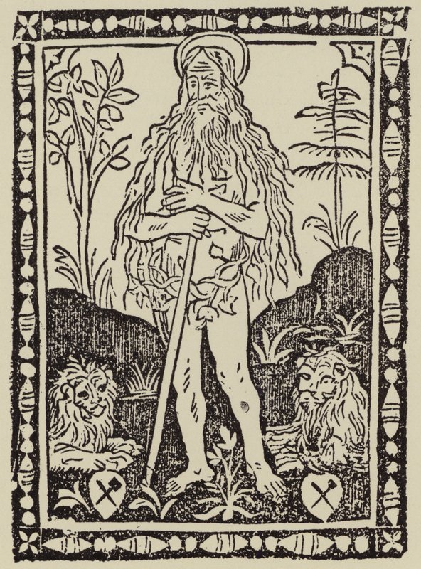 São Josafá (xilogravura) de (after) Italian School