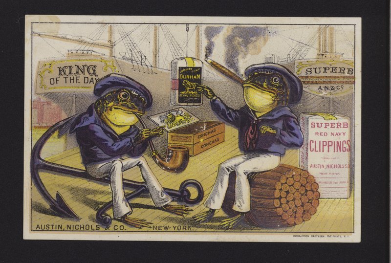 Anúncio para o tabaco de Austin Nichols & Co, New York de American School